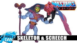 MOTU Origins Skeletor and Screech Collectors Edition Figure Review [upl. by Faden]