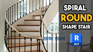 How To Design A Spiral Staircase  Advance Staircase In revit  Architecture Lab [upl. by Dagnah72]