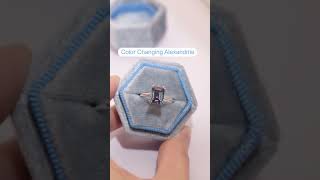 Lab Alexandrite Ring made by luojewelry  Fine Jewelry [upl. by Durr]