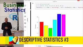 Descriptive Statistics 3  2024 Business Statistics with R Series [upl. by Ruckman]