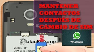 TRANSFERIR CONTACTOS TELCEL DE UNA SIM A OTRA ANDROID 70 [upl. by Smitt]