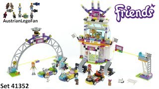 Lego Friends 41352 The Big Race Day  Lego Speed Build Review [upl. by Anahsal]