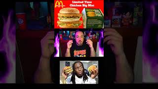 Kai Cenat Meal Review kaicenatlivestream mcdonalds chickenbigmac review subscribe [upl. by Gussie]