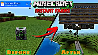 Instant farm mod for minecraft pe 120121 mediafire 😍 [upl. by Argile]