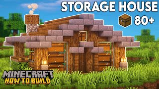 Minecraft How to Build a Storage House [upl. by Muffin]