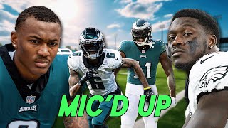 AJ Brown DeVonta Smith Prep for NFL Season  Eagles Micd Up [upl. by Neeleuqcaj]