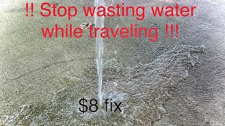 RV  Camper tank losing water while driving Problem Solved [upl. by Armillia]