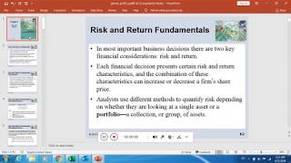 Principles of managerial finance  Risk and return Part 1 [upl. by Berners628]