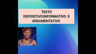 TEXTO EXPOSITIVO INFORMATIVO E ARGUMENTATIVO PORTUGUÊS PARA CONCURSO [upl. by Atims]