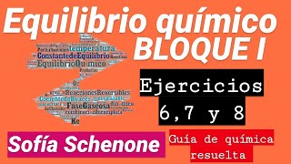 EJERCICIOS 67 Y 8  Cinética química y EQULIBRIO QUÍMICO  guía resuelta de química  UBA XXI [upl. by Ahgem982]