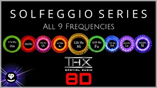 Deep Sleep Solfeggio Frequencies  8D Audio  Black Screen  Binaural Beats [upl. by Prakash823]