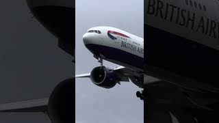 Heavies Landing at Heathrow During Storm Ashley planespotting [upl. by Phylis]