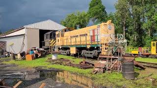 Cooperstown Charlotte Valley railroad engine move [upl. by Liatrice831]