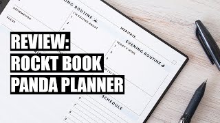 Rocketbook Panda Planner Walkthrough and Review for Digital Planning [upl. by Pellet696]