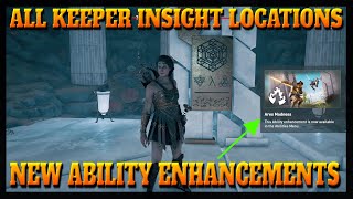 Assassins Creed Odyssey Fate of Atlantis  All Keepers Insights Locations  Gathering Strength [upl. by Aerdnael439]