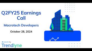 Macrotech Developers Earnings Call for Q2FY25 [upl. by Carberry]