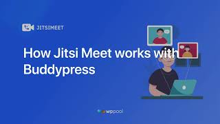 How Jitsi Meet works with BuddyPress [upl. by Drapehs9]