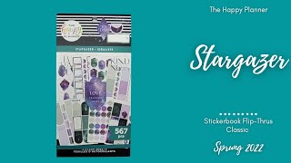 Stargazer  Sticker Book FlipThru  The Happy Planner  Spring 2022 [upl. by Aseiram]