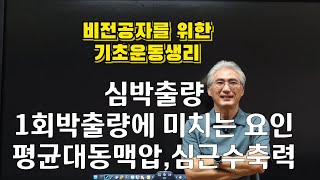 90 심박출량에 영향을 주는 요인중 1회박출량에 미치는 요인 평균대동맥압과 심근수축력 [upl. by Eelarak]