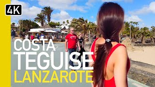 cc Costa Teguise LANZAROTE Spain 2024  Walking Tour in Canary Islands 4K UHD [upl. by Aihsatal]