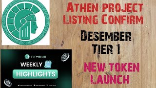 Athene Token Listing Confirm ✅  New Tokens Launch  New Update Athen token [upl. by Caniff30]