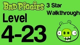 Bad Piggies 423 Flight in the Night Level 423 3 Star Walkthrough  WikiGameGuides [upl. by Cliffes]