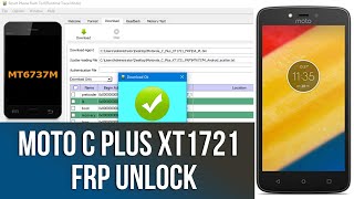 Motorola C Plus  Moto XT1721 Frp Unlock [upl. by Meadows]