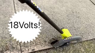 Ryobi One 18V Cordless Edger tool Review and Demo [upl. by Puff]