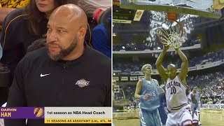 Jeff Van Gundy Trolls Darvin Ham Breaking Backboard 💀 [upl. by Utica]