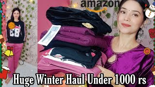 ❄️Huge Winter Haul Under 1000rs❄️Affordable Winterwear❄️ Amazon Winter Haul❄️Best Quality in Budget [upl. by Waldos]