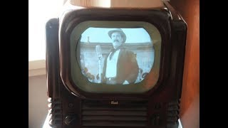 Endlich Fernsehen im Haus  Bush TV22 von 1950 [upl. by Kries]