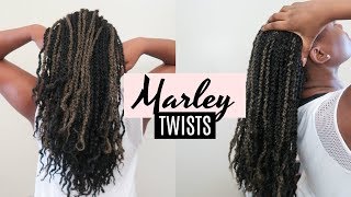 HOW TO BRAID LONG BRAIDS MARLEY TWISTS Ft Golden Queen Jamaican Braids  Ti Sonders ⱽᴱᴰᴬ ᴰᵃʸ ³ [upl. by Anaejer]