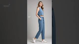 Styling your daily outfit with Comfortable sleeveless top and slacks outfit styles [upl. by Atik]