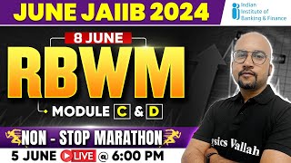 JAIIB RBWM Marathon Class  Module C amp D  RBWM JAIIB Marathon  RBWM JAIIB  Bhaskar Sir [upl. by Yrgoerg996]