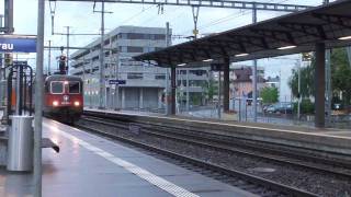 SBB Re 66 Doppeltraktion mit 50 Wagen in Aarau 290611 [upl. by Mihsah66]