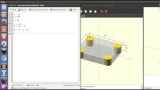 Tutorial openscad 2 Objetos redondeados en el plano xy 828 [upl. by Tiertza]