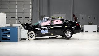 2023 Hyundai Sonata updated moderate overlap IIHS crash test [upl. by Lledniw]