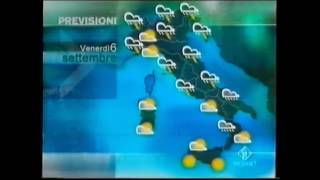 METEO ITALIA 1 GIOVEDI 5 SETTEMBRE 2002 [upl. by Aramak]