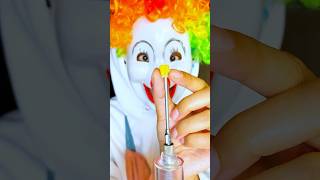 CLOWNS SECRET POPCORN EXPERIMENT 🧪 🍿😱shorts funny comedy ytshorts tiktok viral food [upl. by Schuman]