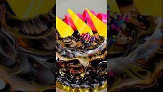 Chocolate cake design shotsvideo [upl. by Ihsoyim]