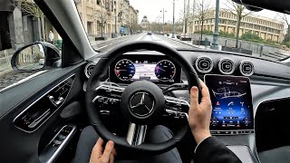 2022 MercedesBenz C200 AMG pack MHEV 204HP  POV Test Drive  LT car of the Year 2022 WINNER [upl. by Millhon]