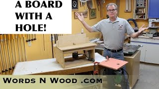 A Board With A Hole  My Cheap Simple Homemade Router tables WnW74 [upl. by Ihsar]