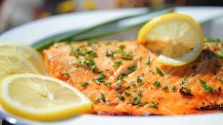 Rezept Marinierter Lachs vom Grill [upl. by Sakmar291]