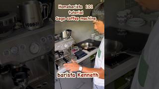 How to make good espresso Homebarista Sage coffee machine [upl. by Einatirb]