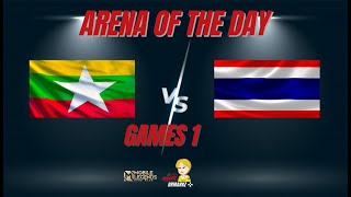 Arena MYANMAR vs THAILAND 220623 Games1 [upl. by Kristien]