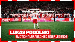 LUKAS PODOLSKI  KÖLSCHE JUNG amp ABSCHIEDSREDE  ABSCHIEDSSPIEL  1 FC Köln [upl. by Nosro828]