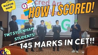 How I scored 145 Marks in CET TwT Sydenham Students [upl. by Vilberg201]