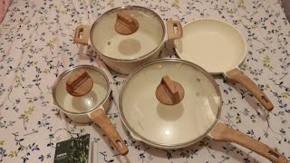 unboxing carote cookware set from shopee carote cookware [upl. by Tawney]