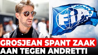 Voormalig F1coureur Grosjean spant zaak aan tegen Andretti  GPFans News [upl. by Alma]