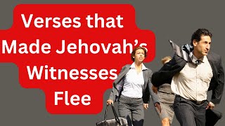 Jehovah witness flee from Bible verses that Contradict Jehovahs Witness Beliefs [upl. by Htidirrem870]